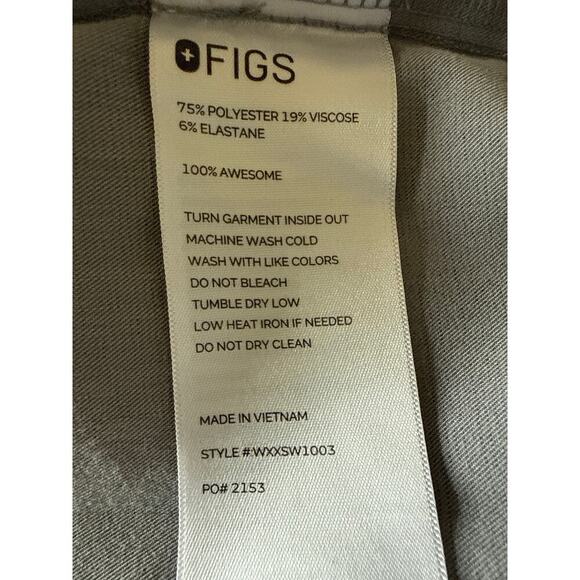 Figs Rafaela Graphite Oversized Scrub Top Womens Size L WXXSW1003 - Picture 7 of 7